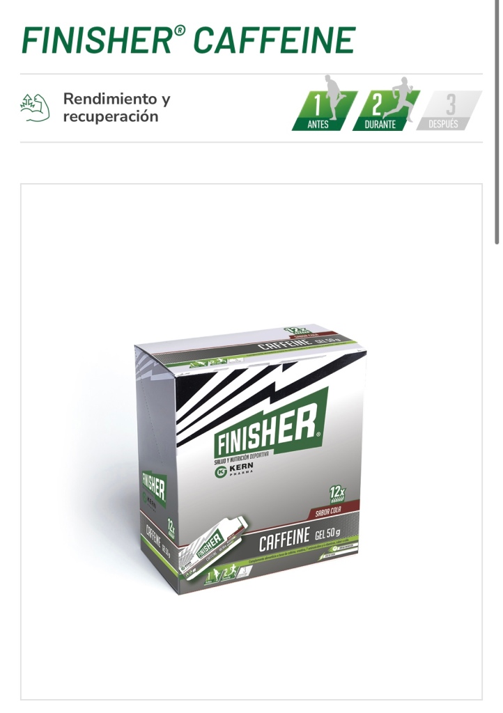 Gel caffeine de la marca Finisher