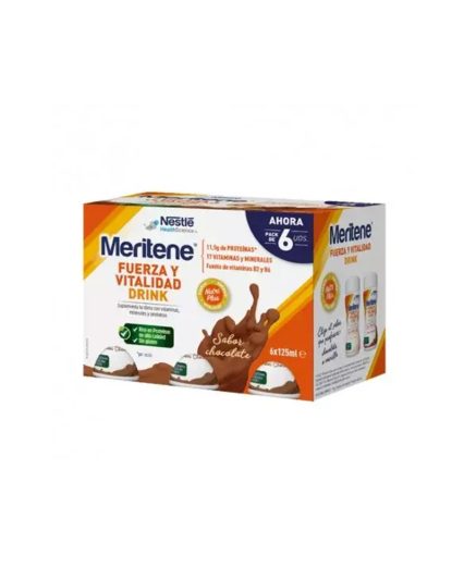 Batido fuerza y vitalidad sabor chocolate de la marca Meritene